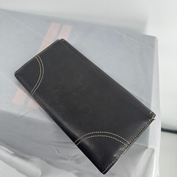 Longchamp black continental snap wallet - Picture 2 of 7
